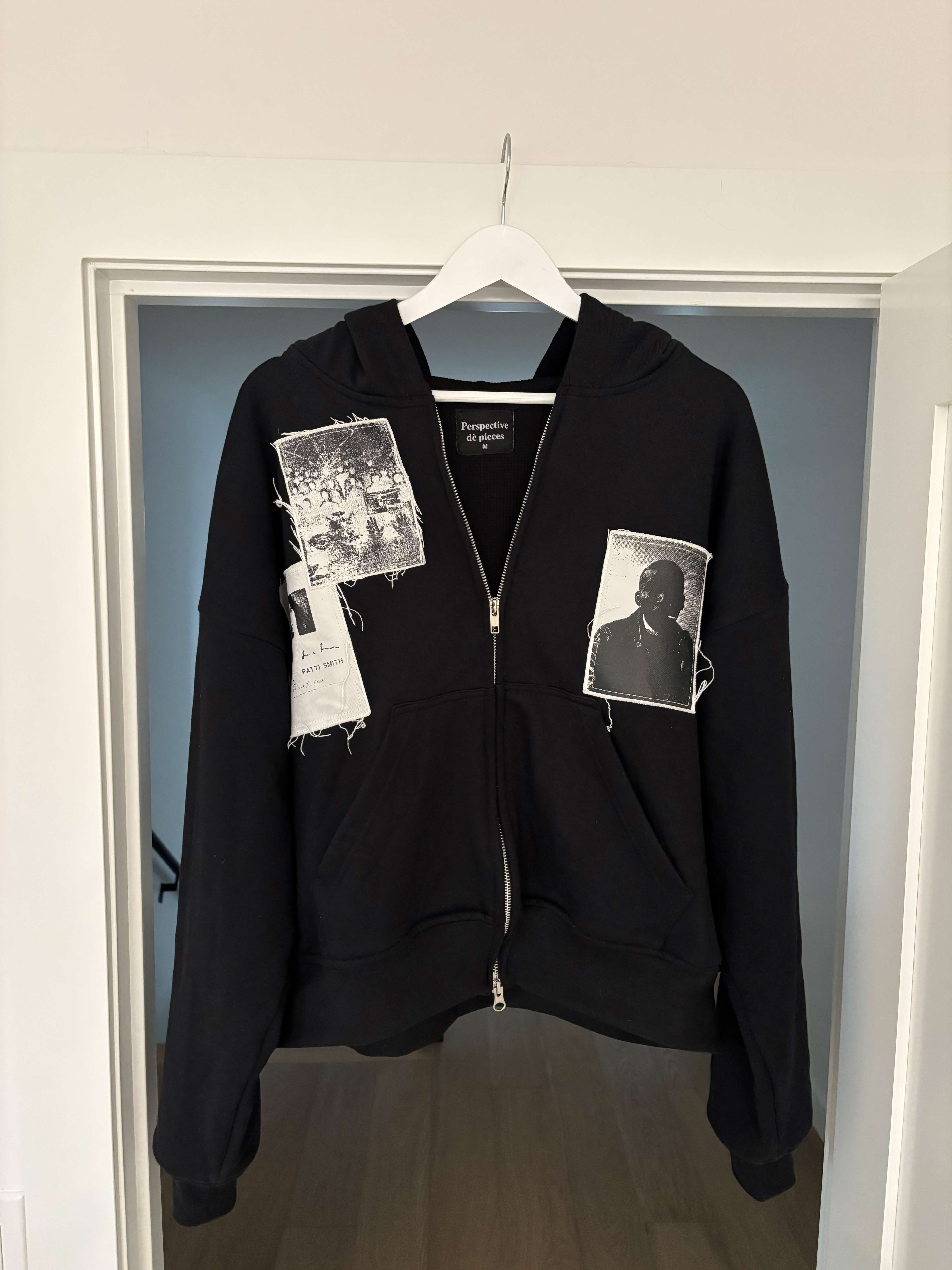 "Misfit" Black  Zip Up