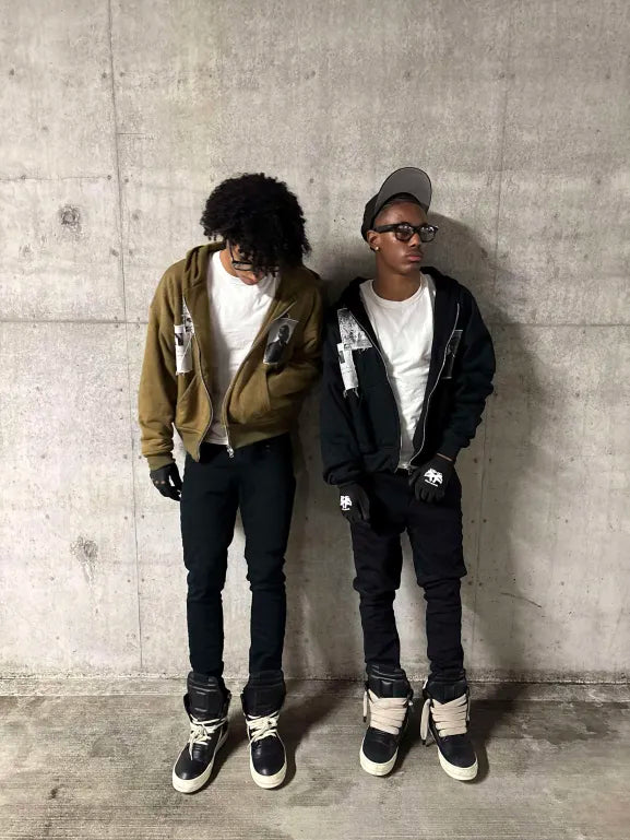 "Misfit" Green Zip up