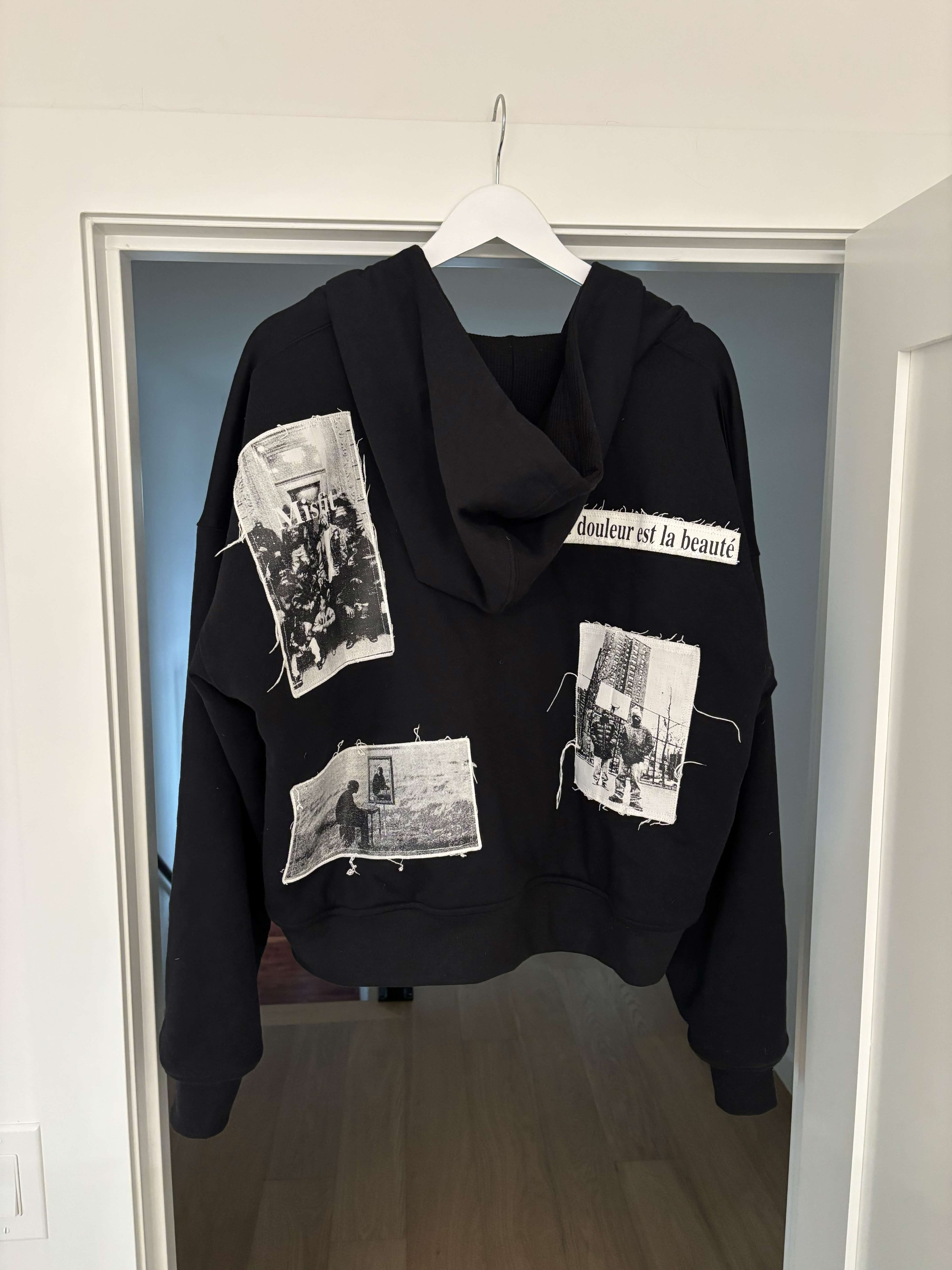 "Misfit" Black  Zip Up