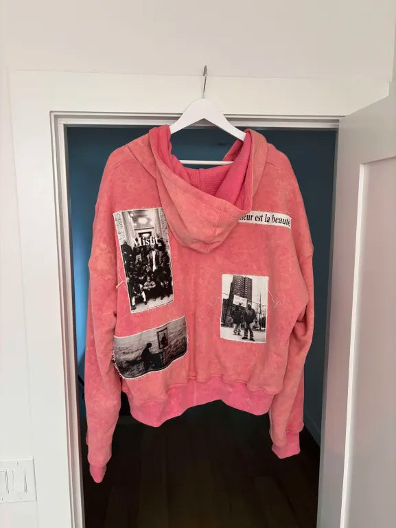 "Misfit" Pink Zip up